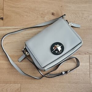 Elegant Gray Crossbody Bag